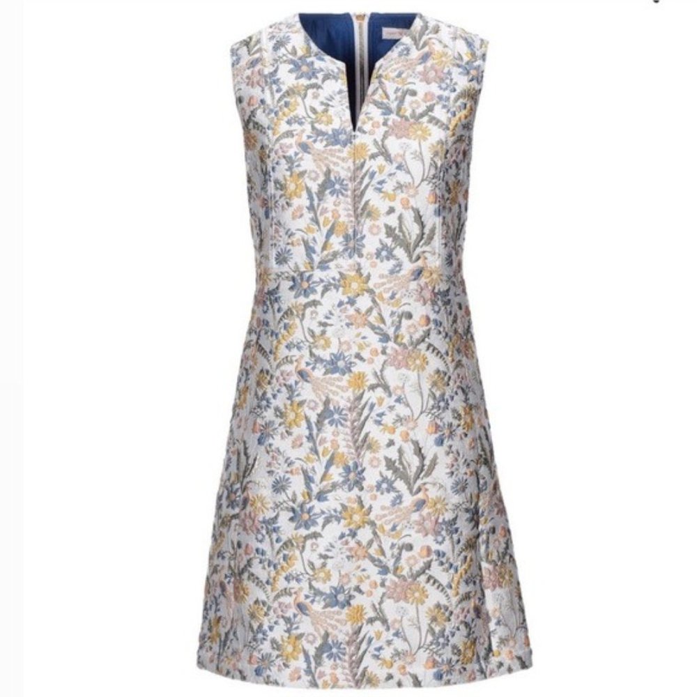 Tory Burch Jacquard Dress, Floral Mini Cocktail Party Size 8, New with Tag $698 - Picture 16 of 16